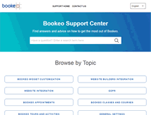 Tablet Screenshot of help.bookeo.com